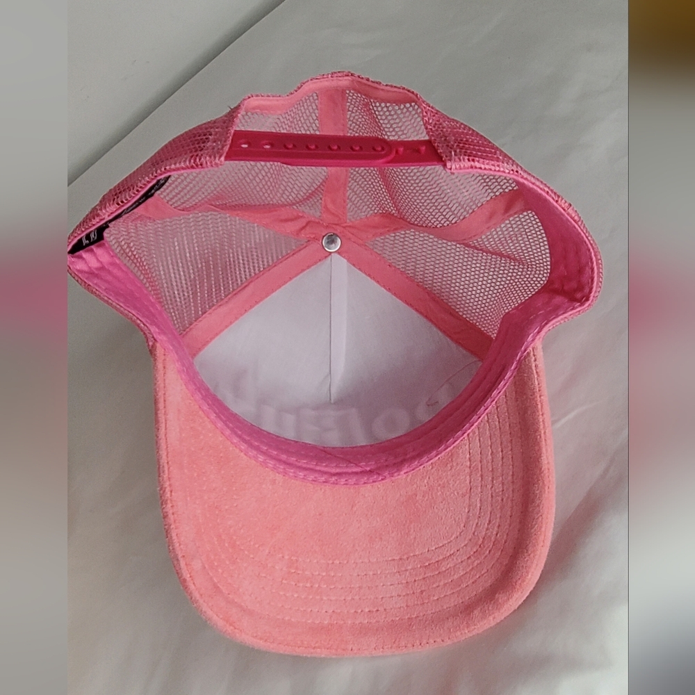 DoBuy Pink Suede Women's Trucker Cap "Like-New" - Picture 4 of 9